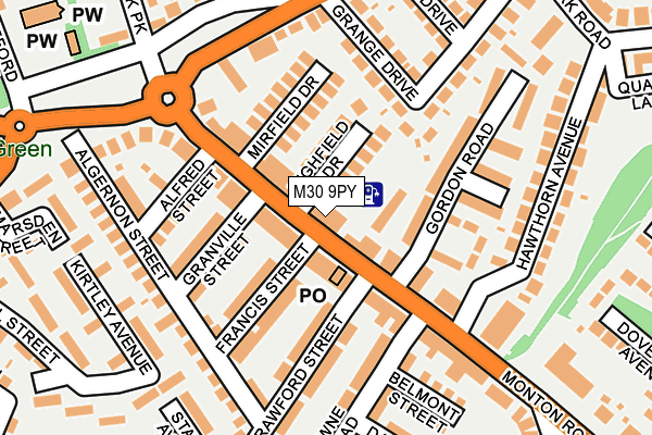 M30 9PY map - OS OpenMap – Local (Ordnance Survey)
