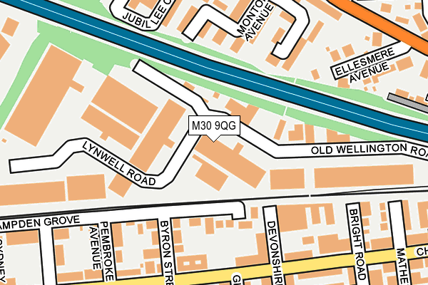 M30 9QG map - OS OpenMap – Local (Ordnance Survey)