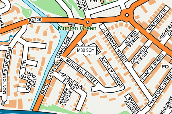 M30 9QY map - OS OpenMap – Local (Ordnance Survey)