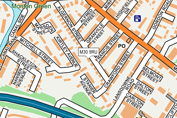 M30 9RU map - OS OpenMap – Local (Ordnance Survey)