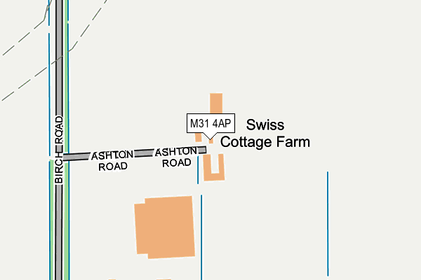 M31 4AP map - OS OpenMap – Local (Ordnance Survey)