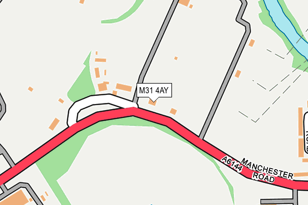 M31 4AY map - OS OpenMap – Local (Ordnance Survey)