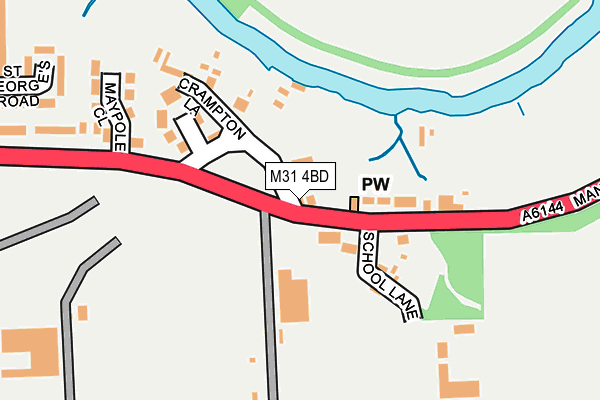 M31 4BD map - OS OpenMap – Local (Ordnance Survey)