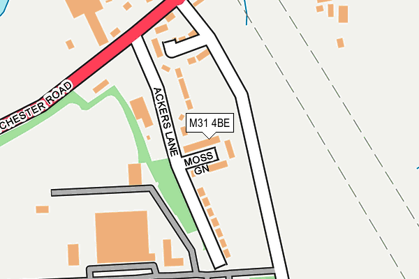 M31 4BE map - OS OpenMap – Local (Ordnance Survey)