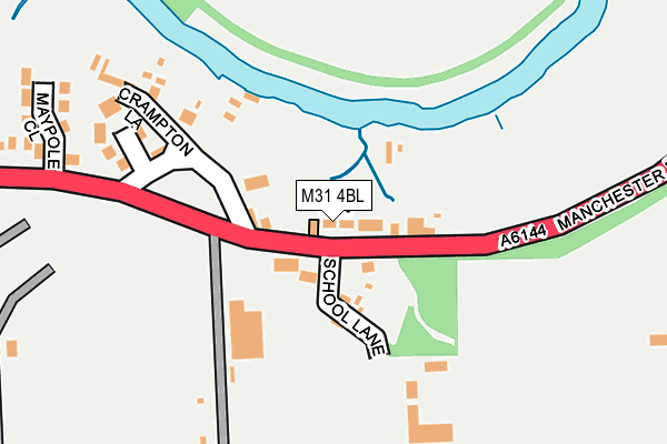 M31 4BL map - OS OpenMap – Local (Ordnance Survey)