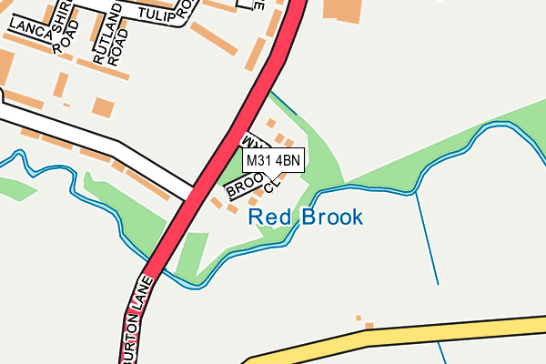 M31 4BN map - OS OpenMap – Local (Ordnance Survey)