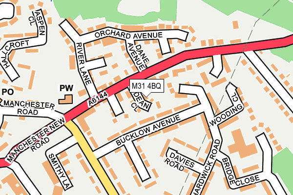 M31 4BQ map - OS OpenMap – Local (Ordnance Survey)