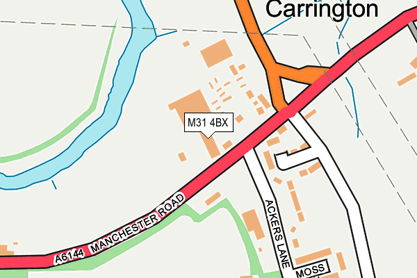 M31 4BX map - OS OpenMap – Local (Ordnance Survey)