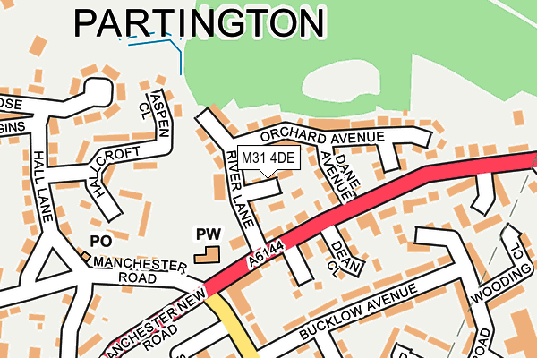 M31 4DE map - OS OpenMap – Local (Ordnance Survey)