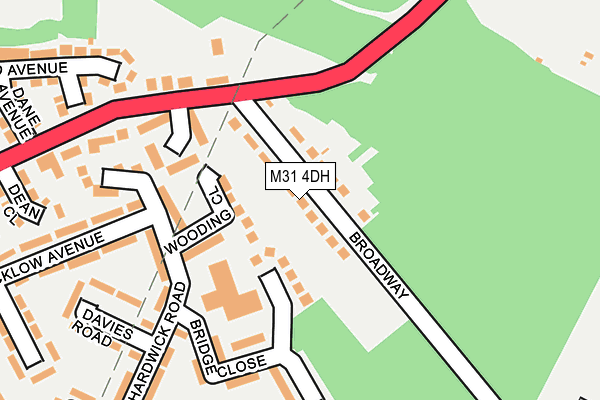 M31 4DH map - OS OpenMap – Local (Ordnance Survey)