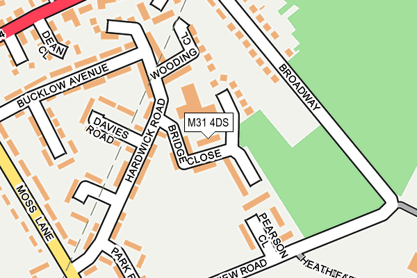 M31 4DS map - OS OpenMap – Local (Ordnance Survey)