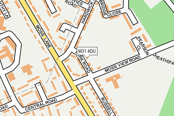 M31 4DU map - OS OpenMap – Local (Ordnance Survey)
