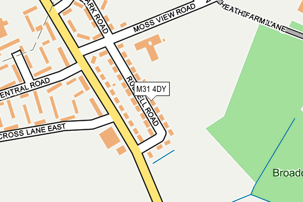 M31 4DY map - OS OpenMap – Local (Ordnance Survey)