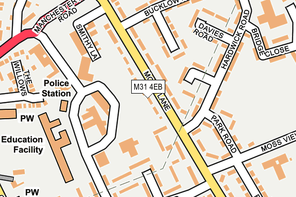 M31 4EB map - OS OpenMap – Local (Ordnance Survey)