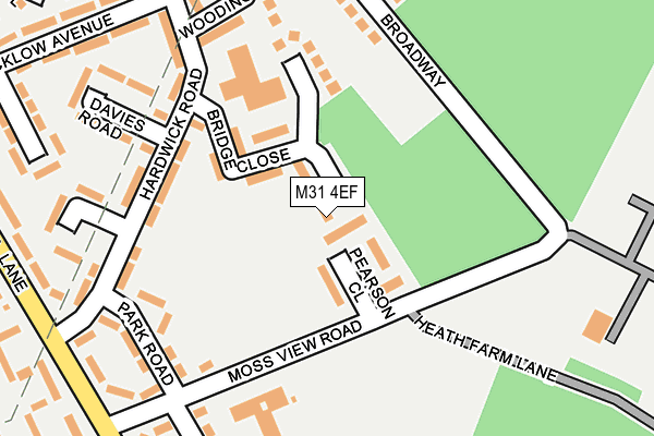 M31 4EF map - OS OpenMap – Local (Ordnance Survey)