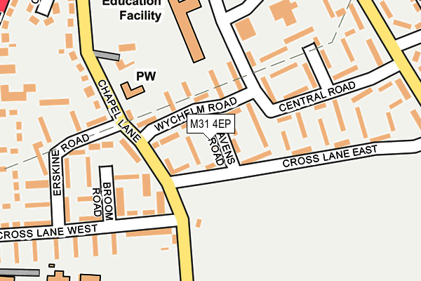 M31 4EP map - OS OpenMap – Local (Ordnance Survey)