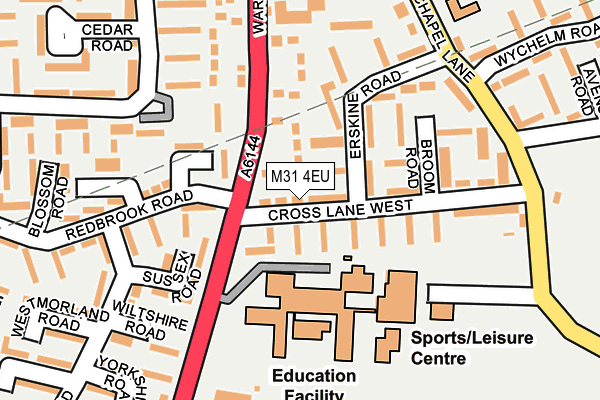 M31 4EU map - OS OpenMap – Local (Ordnance Survey)