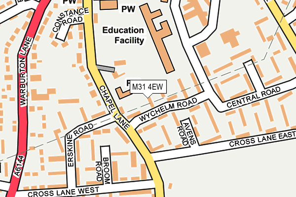 M31 4EW map - OS OpenMap – Local (Ordnance Survey)