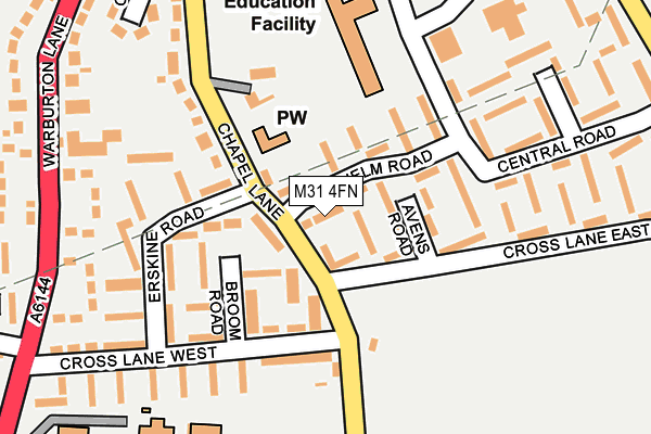 M31 4FN map - OS OpenMap – Local (Ordnance Survey)