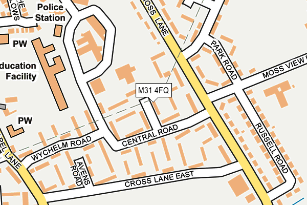 M31 4FQ map - OS OpenMap – Local (Ordnance Survey)