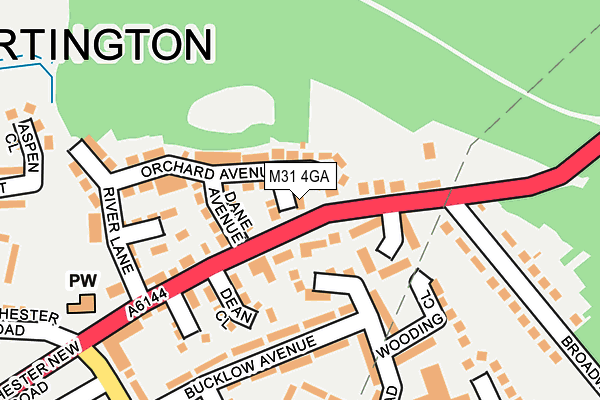 M31 4GA map - OS OpenMap – Local (Ordnance Survey)