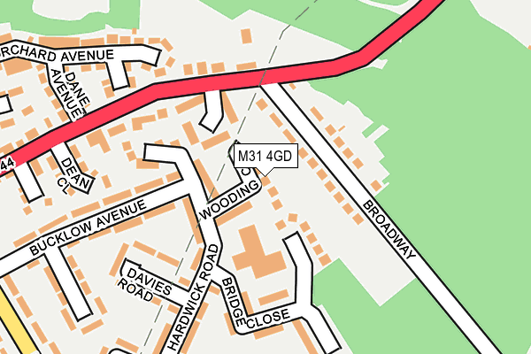 M31 4GD map - OS OpenMap – Local (Ordnance Survey)