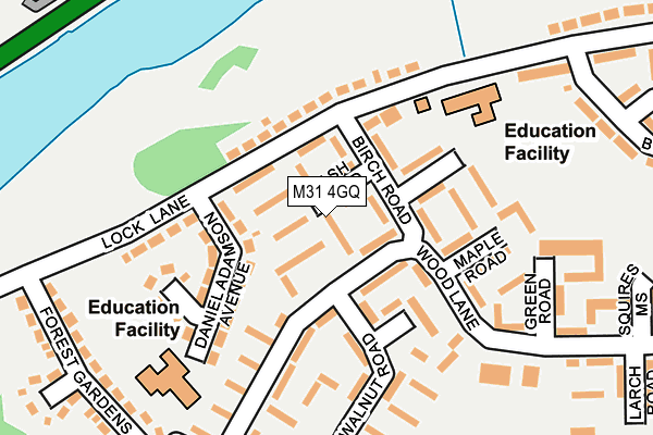 M31 4GQ map - OS OpenMap – Local (Ordnance Survey)