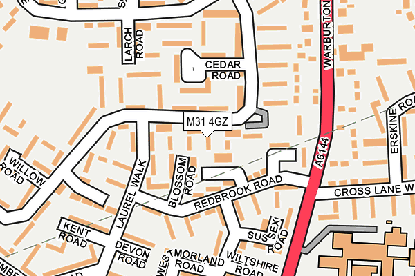 M31 4GZ map - OS OpenMap – Local (Ordnance Survey)