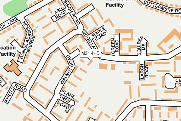 M31 4HD map - OS OpenMap – Local (Ordnance Survey)