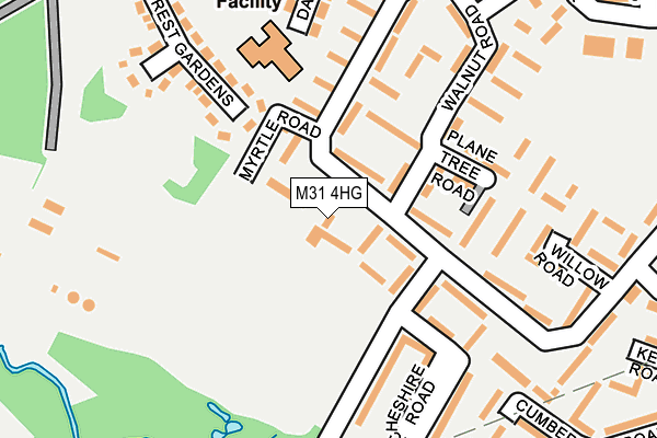 M31 4HG map - OS OpenMap – Local (Ordnance Survey)