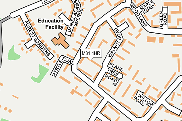 M31 4HR map - OS OpenMap – Local (Ordnance Survey)