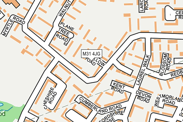 M31 4JG map - OS OpenMap – Local (Ordnance Survey)