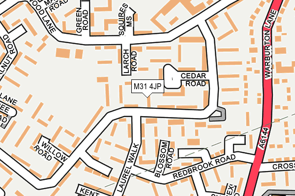 M31 4JP map - OS OpenMap – Local (Ordnance Survey)