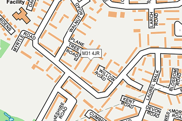 M31 4JR map - OS OpenMap – Local (Ordnance Survey)