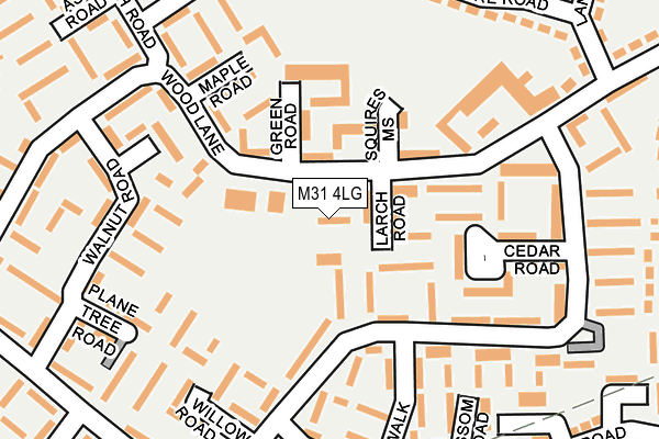 M31 4LG map - OS OpenMap – Local (Ordnance Survey)