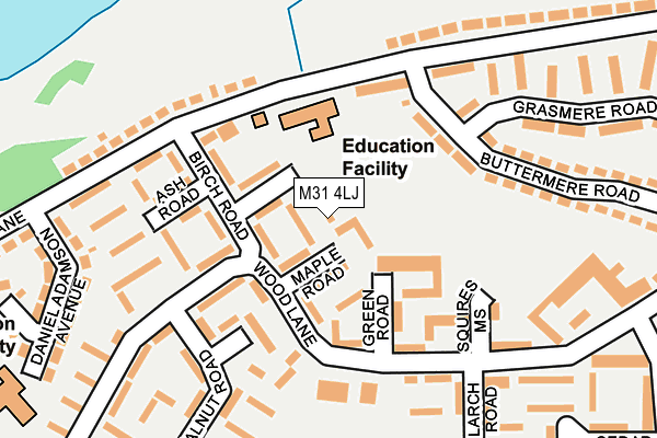 M31 4LJ map - OS OpenMap – Local (Ordnance Survey)