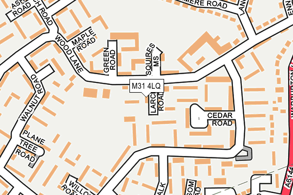 M31 4LQ map - OS OpenMap – Local (Ordnance Survey)
