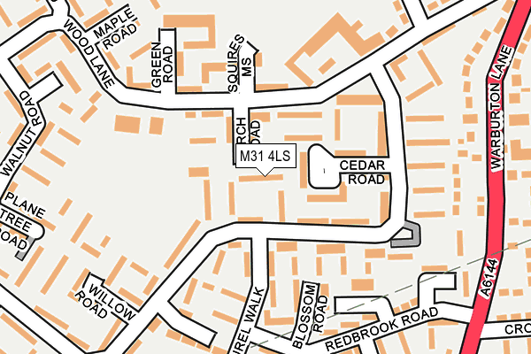 M31 4LS map - OS OpenMap – Local (Ordnance Survey)