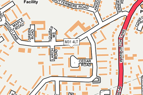 M31 4LT map - OS OpenMap – Local (Ordnance Survey)