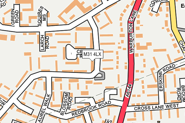 M31 4LX map - OS OpenMap – Local (Ordnance Survey)