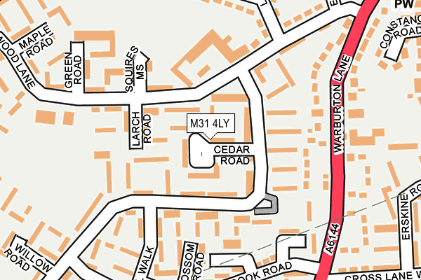 M31 4LY map - OS OpenMap – Local (Ordnance Survey)