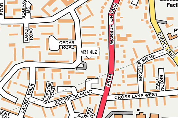 M31 4LZ map - OS OpenMap – Local (Ordnance Survey)