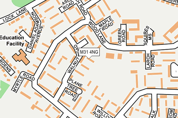 M31 4NG map - OS OpenMap – Local (Ordnance Survey)