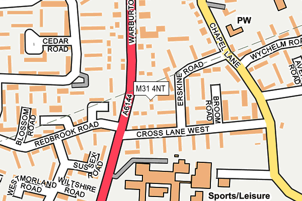 M31 4NT map - OS OpenMap – Local (Ordnance Survey)