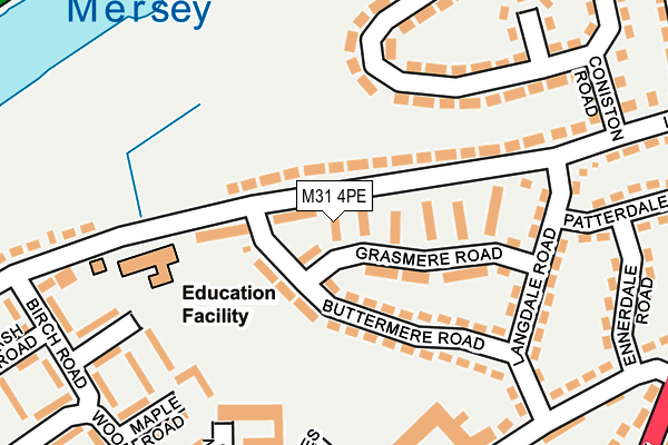 M31 4PE map - OS OpenMap – Local (Ordnance Survey)