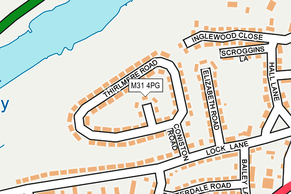 M31 4PG map - OS OpenMap – Local (Ordnance Survey)