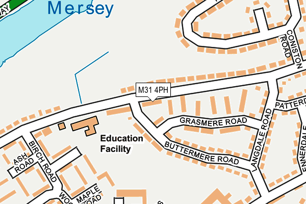 M31 4PH map - OS OpenMap – Local (Ordnance Survey)