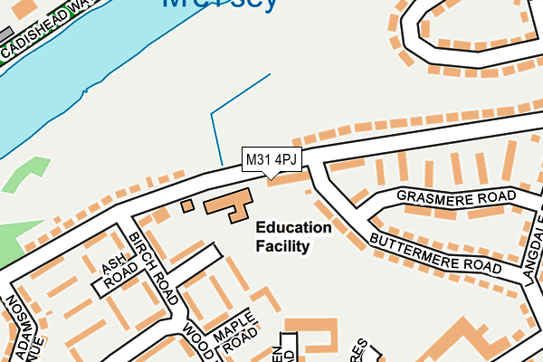 M31 4PJ map - OS OpenMap – Local (Ordnance Survey)