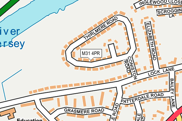 M31 4PR map - OS OpenMap – Local (Ordnance Survey)