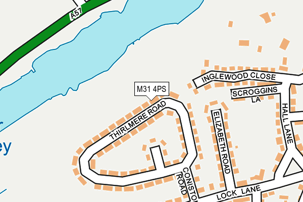 M31 4PS map - OS OpenMap – Local (Ordnance Survey)